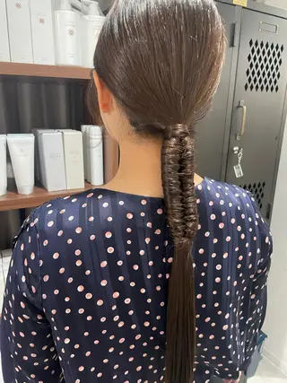 ヘアアレンジ ｺﾃﾏｷﾊﾟｰﾏ/ ayaka☁️のヘアスタイル