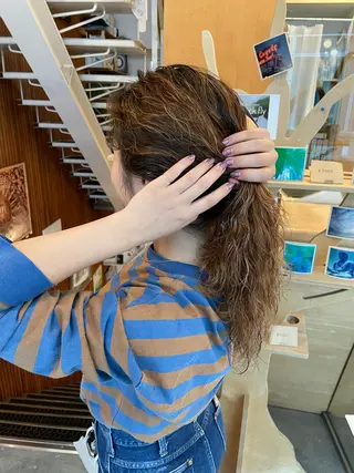 ロング パーマ ヘアアレンジ 🍊mai🍊 似合わせスタイル🌿のヘアスタイル