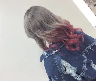 ロング カラー 大場 友稀のヘアスタイル