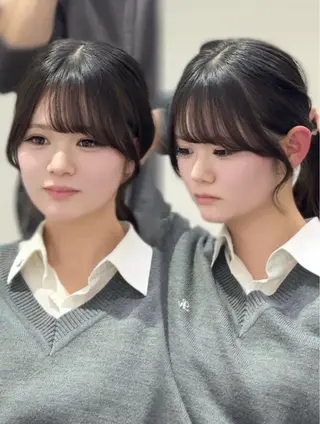 セミロング YUZU🎀顔まわり ×レイヤーカットのヘアスタイル