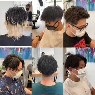 パーマ リベイルけんた モデル募集のヘアスタイル