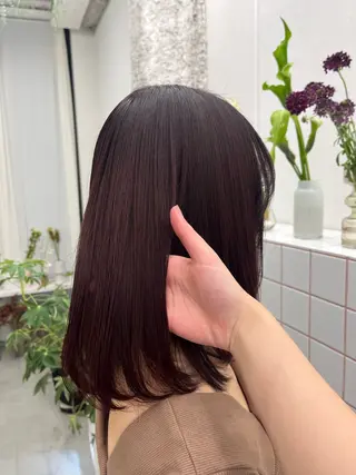 ミディアム 透明感カラー/名古屋 /栄/木下奈々望のヘアスタイル