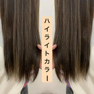 セミロング カラー 暖色/ブリーチカラー 🎀 M i k uのヘアスタイル