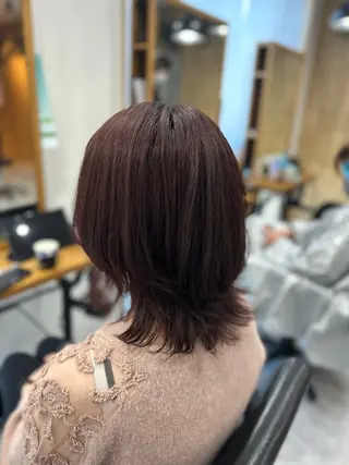 ミディアム カラー ハイトーン&透明感 カラー☘️片山優陽のヘアスタイル