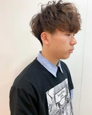 ショート カラー パーマ ヘアアレンジ メンズ メンズスタイル ly本厚木のヘアスタイル