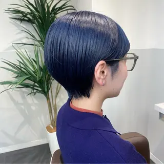ショート カラー 白髪ぼかし/ショート /ミニボブだいじのヘアスタイル