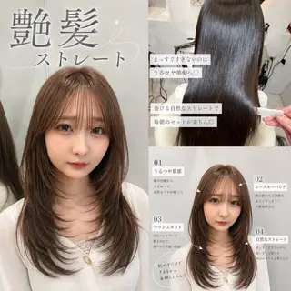 ロング カラー ヘアアレンジ 髪質改善/透明感 カラー/吉田光佑のヘアスタイル