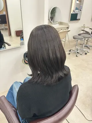 ミディアム カラー 渋谷|透明感カラー 🫧🤍|rinaのヘアスタイル