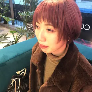 ショート カラー デザイン特化ブリーチ 堀江美容室/ぱぴのヘアスタイル