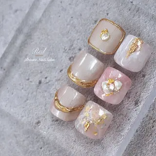 ネイル モチの良さ◉ フィルインネイル♡のネイルデザイン