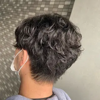 パーマ メンズ 💜推しインナー カラー/菊池柊真💜のヘアスタイル