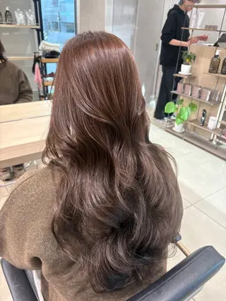 ロング ⟡.·韓国ヘア*.゚ 室岡 咲希のヘアスタイル