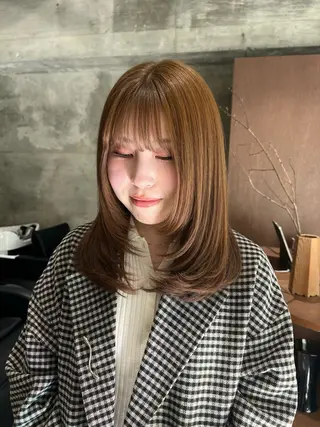 ミディアム nok kaoriのヘアスタイル