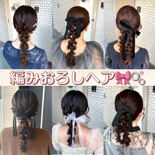 ミディアム ヘアアレンジ 褒められヘアメイク /‎ボブ女子🐶みおのヘアスタイル