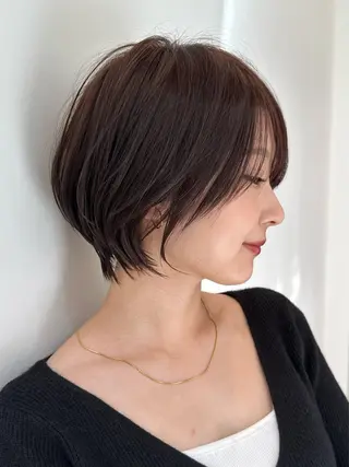 ショート カラー パーマ 山下永次 / 大人ショートのヘアスタイル