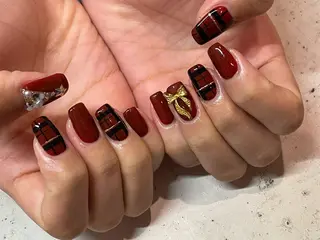 ネイル 韓国/ワンホン/長さ 出しつけ放題🎀のネイルデザイン