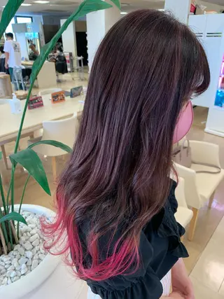 ロング カラー 暖色/ブリーチカラー 🎀 M i k uのヘアスタイル