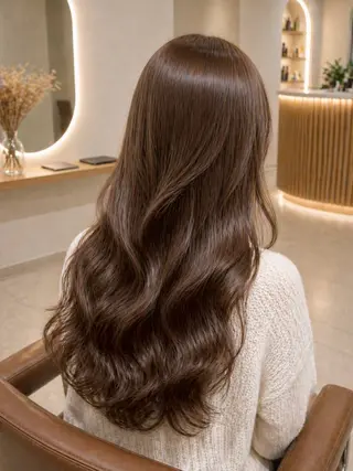 ロング カラー カラーモデル募集中 /新潟万代/かこ🩵のヘアスタイル