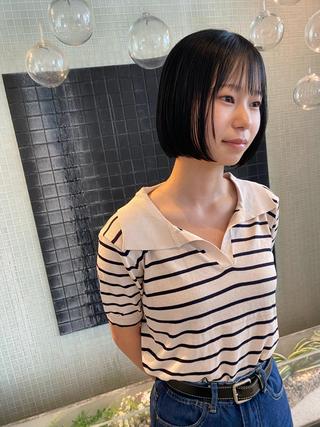 ショート カラー ヘアアレンジ 横地 凌のヘアスタイル