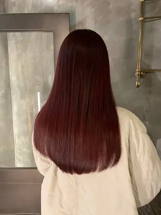 ロング カラー パーマ ヘアアレンジ くびれレイヤー/艶 カラー　MADOKAのヘアスタイル