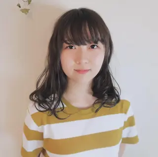 セミロング 中川 竜誠のヘアスタイル