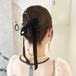 ヘアアレンジ 韓国ヘア/レイヤー/ sara 🎀のヘアスタイル