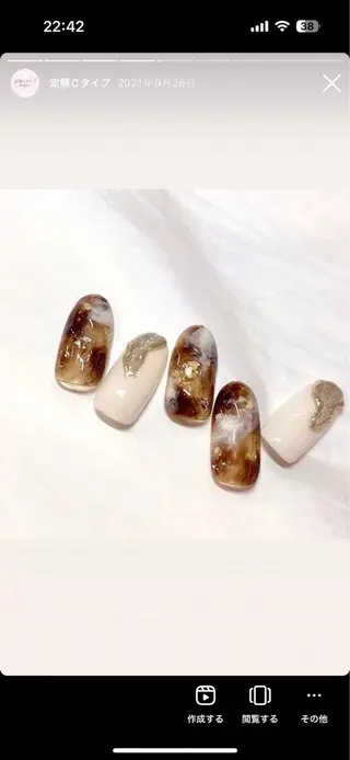ネイル akari原宿 プライベートサロンのネイルデザイン