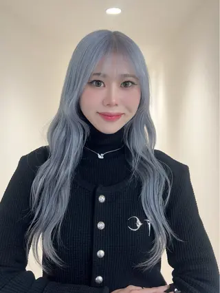 ロング リコ 渋谷 ハッシュカットのヘアスタイル