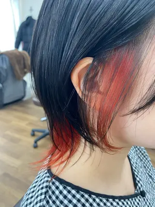 ショート カラー 森田 滉平のヘアスタイル
