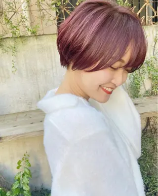 ショート カラー 🦋透明感カラー🦋 なつやのヘアスタイル