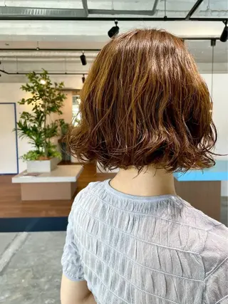 カラー パーマ oasis un アンドウチヒロのヘアスタイル