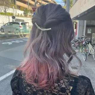 ミディアム カラー アクストスタイル川勝 しずかのヘアスタイル