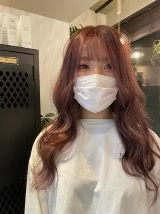 セミロング カラー 新宿ブリーチ カラー美容師YUGOのヘアスタイル