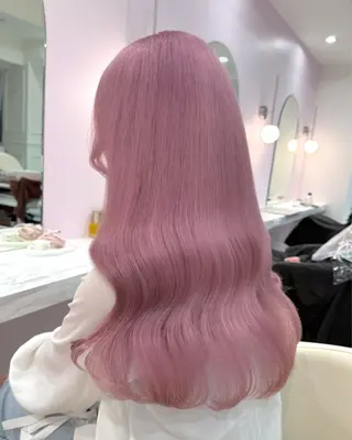 ロング カラー ハイトーンカラー💞 くるみ🎀のヘアスタイル