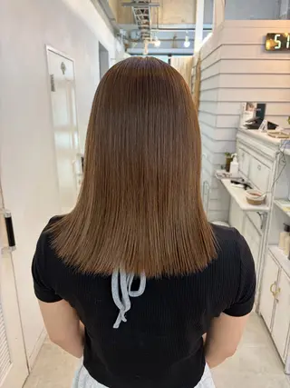 ミディアム カラー GiseL 博多筑紫口店のヘアスタイル