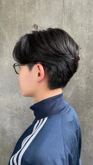 パーマ メンズ もりたみかこ 美容師お休み中のヘアスタイル