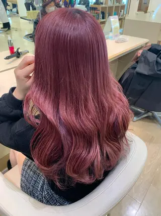 ミディアム カラー 暖色/ブリーチカラー 🎀 M i k uのヘアスタイル