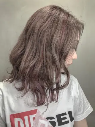 セミロング カラー 【透明感、艶髪】西村 有司のヘアスタイル