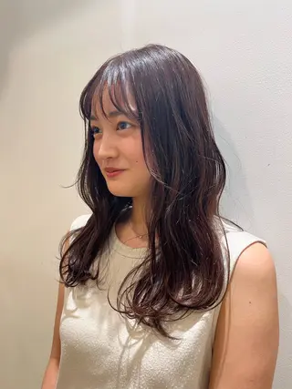 セミロング カラー 門崎未依/レイヤー/ メンズカット🪿🌼のヘアスタイル