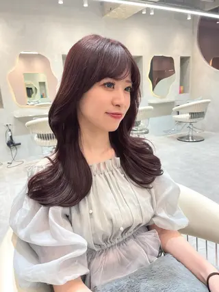 カラー 縮毛矯正ブリーチなし 🍒❤ゆうきのヘアスタイル