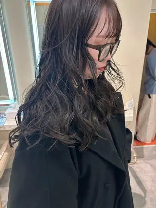 セミロング カラー ヘアアレンジ 💟Opus // Mizuki🐕のヘアスタイル
