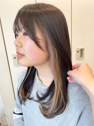 セミロング カラー ✨横須賀髪質改善✨️ 加藤 百音のヘアスタイル