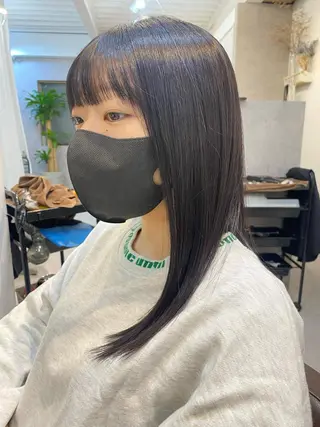 セミロング カラー 似合う髪型見つけます AYAKAのヘアスタイル