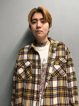 ショート カラー メンズ メンズパーマ本町/ 心斎橋ナカムラヒロトのヘアスタイル