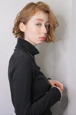 ショート カラー パーマ メンズ縮毛矯正 細谷碧海のヘアスタイル