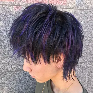 カラー メンズ Oopsレイヤー 加藤澄都のヘアスタイル