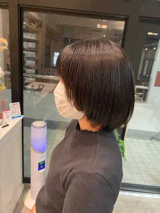 ショート カラー ヘアアレンジ 宮内大輔 /レイヤー／艶カラーのヘアスタイル