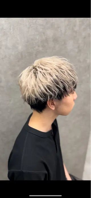 ショート カラー メンズ メンズウルフ特化🐺 🔥長山耕大🔥のヘアスタイル