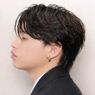 パーマ メンズ 💈直毛×ツイスパの プロ🥷清水真之介のヘアスタイル
