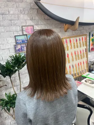 ミディアム カラー EARTH/A YUNA🤍のヘアスタイル